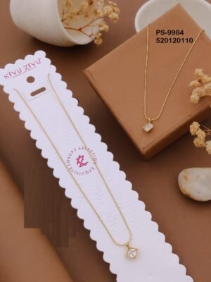 PS-9984 Anti-Tarnish Stainless Steel Minimal Necklace  Necklace