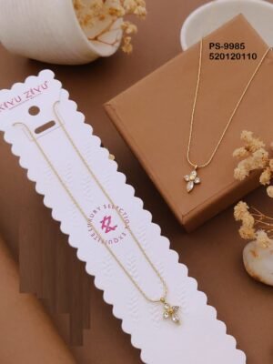 PS-9985 Anti-Tarnish Stainless Steel Minimal Necklace  Necklace