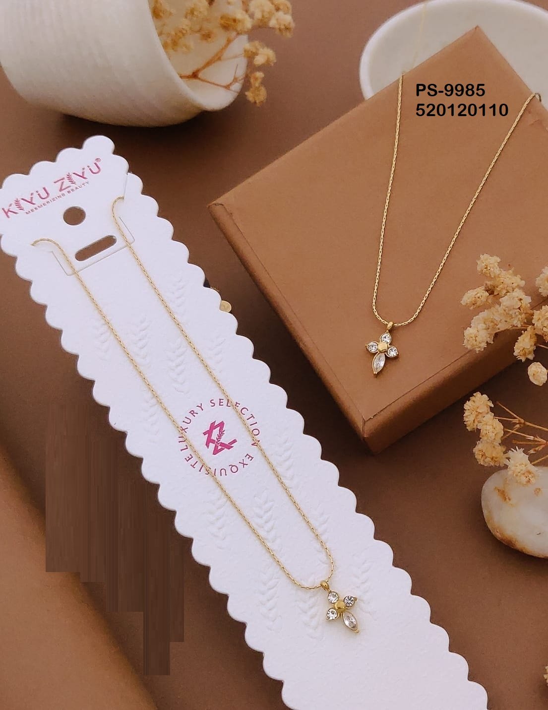 PS-9985 Anti-Tarnish Stainless Steel Minimal Necklace Necklace