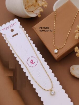 PS-9988 Anti-Tarnish Stainless Steel Minimal Necklace  Necklace