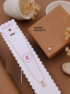 PS-9993 Anti-Tarnish Stainless Steel Minimal Necklace  Necklace