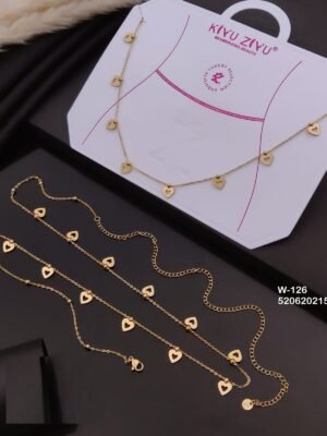 W-126 Anti-Tarnish Stainless Steel Full Length Waist Chain