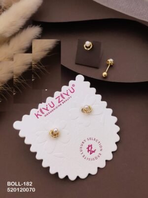 BOLL-182 Anti Tarnish Imported Boll Back Studs - Kiyu ziyu By Anjni Creation