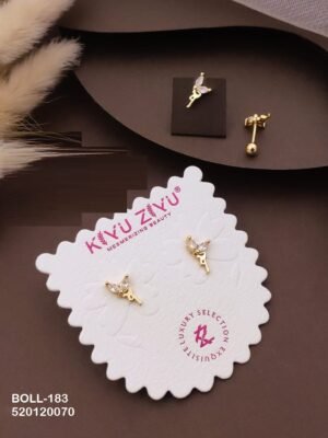 BOLL-183 Anti Tarnish Imported Boll Back Studs - Kiyu ziyu By Anjni Creation