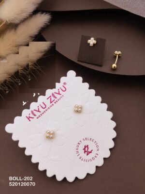 BOLL-202 Anti Tarnish Imported Boll Back Studs - Kiyu ziyu By Anjni Creation