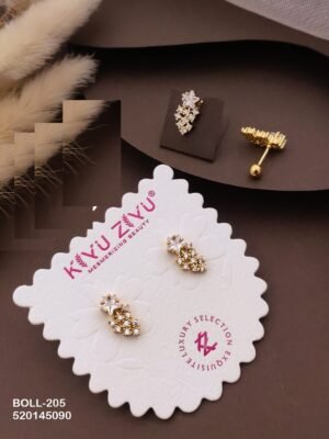BOLL-205 Anti Tarnish Imported Boll Back Studs - Kiyu ziyu By Anjni Creation