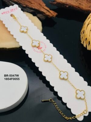 BR-5047W Anti-Tarnish Stainless Steel Chain Bracelets - Kiyu ziyu By Anjni Creation