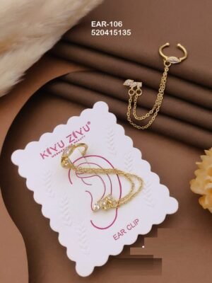 EAR-106 Anti-Tarnish Stainless Steel Ear Cuffs - Kiyu ziyu By Anjni Creation