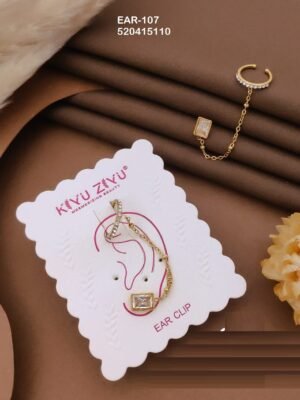 EAR-107 Anti-Tarnish Stainless Steel Ear Cuffs - Kiyu ziyu By Anjni Creation