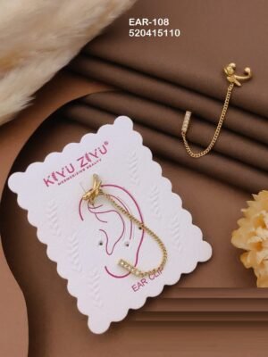 EAR-108 Anti-Tarnish Stainless Steel Ear Cuffs - Kiyu ziyu By Anjni Creation