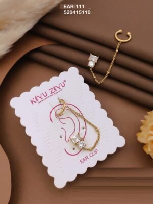 EAR-111 Anti-Tarnish Stainless Steel Ear Cuffs - Kiyu ziyu By Anjni Creation