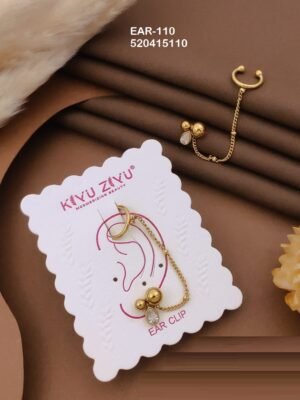 EAR-112 Anti-Tarnish Stainless Steel Ear Cuffs - Kiyu ziyu By Anjni Creation