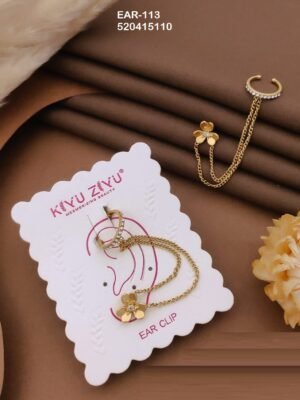 EAR-113 Anti-Tarnish Stainless Steel Ear Cuffs - Kiyu ziyu By Anjni Creation