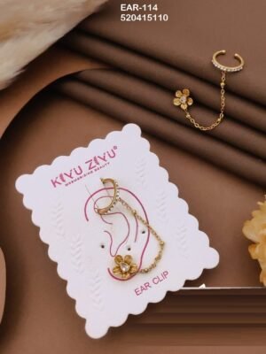 EAR-114 Anti-Tarnish Stainless Steel Ear Cuffs - Kiyu ziyu By Anjni Creation