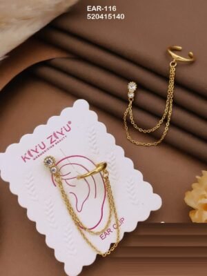EAR-116 Anti-Tarnish Stainless Steel Ear Cuffs - Kiyu ziyu By Anjni Creation