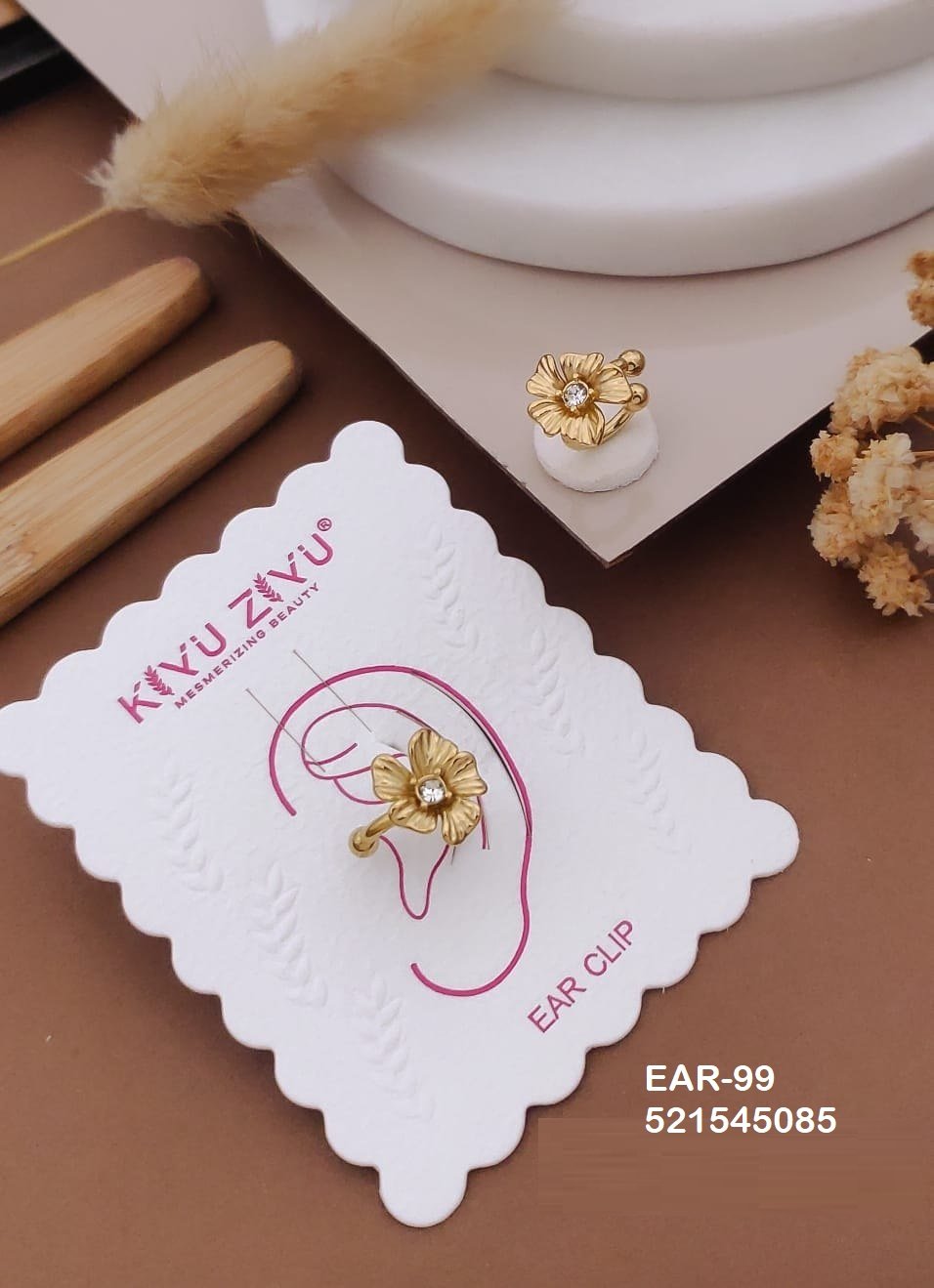 EAR-99 Anti-Tarnish Impoted Ear Cuffs