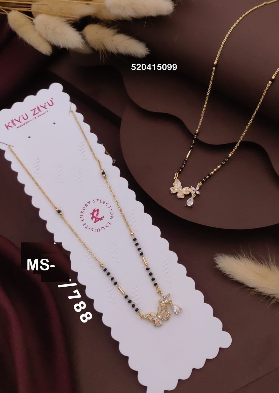 MS-788 Anti Tarnish Imported Mangalsutra - Kiyu ziyu By Anjni Creation