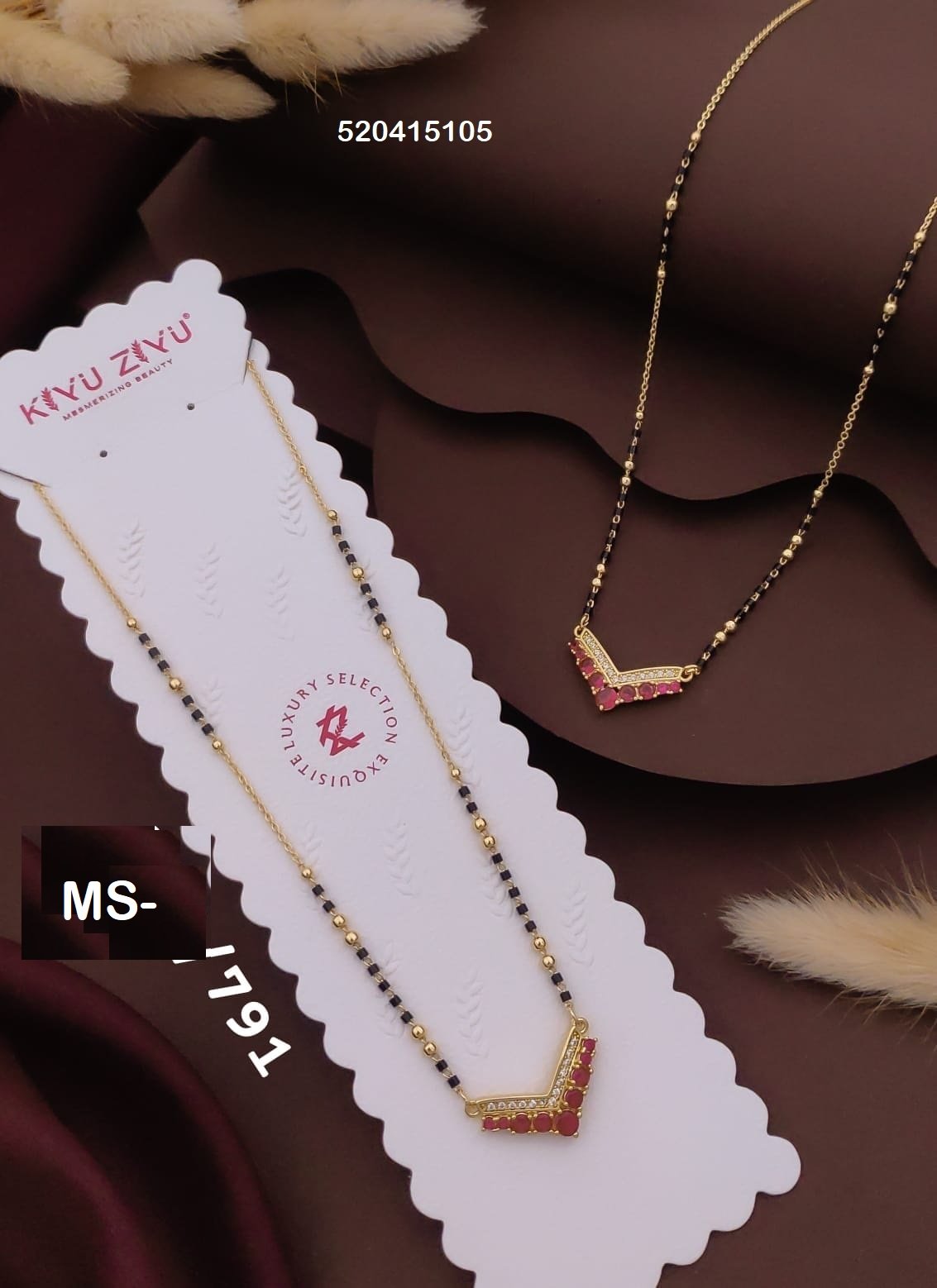 MS-791 Anti Tarnish Imported Mangalsutra - Kiyu ziyu By Anjni Creation