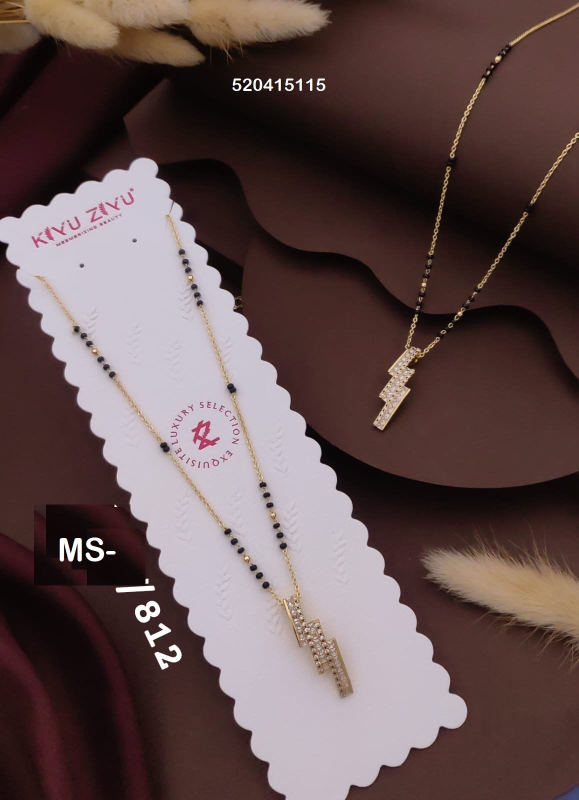 MS-812 Anti Tarnish Imported Mangalsutra - Kiyu ziyu By Anjni Creation