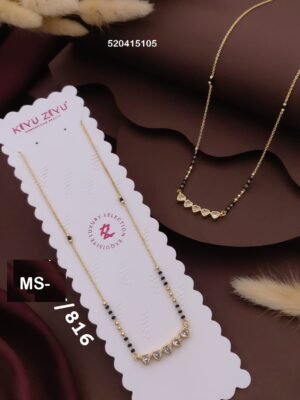 MS-816 Anti Tarnish Imported Mangalsutra - Kiyu ziyu By Anjni Creation