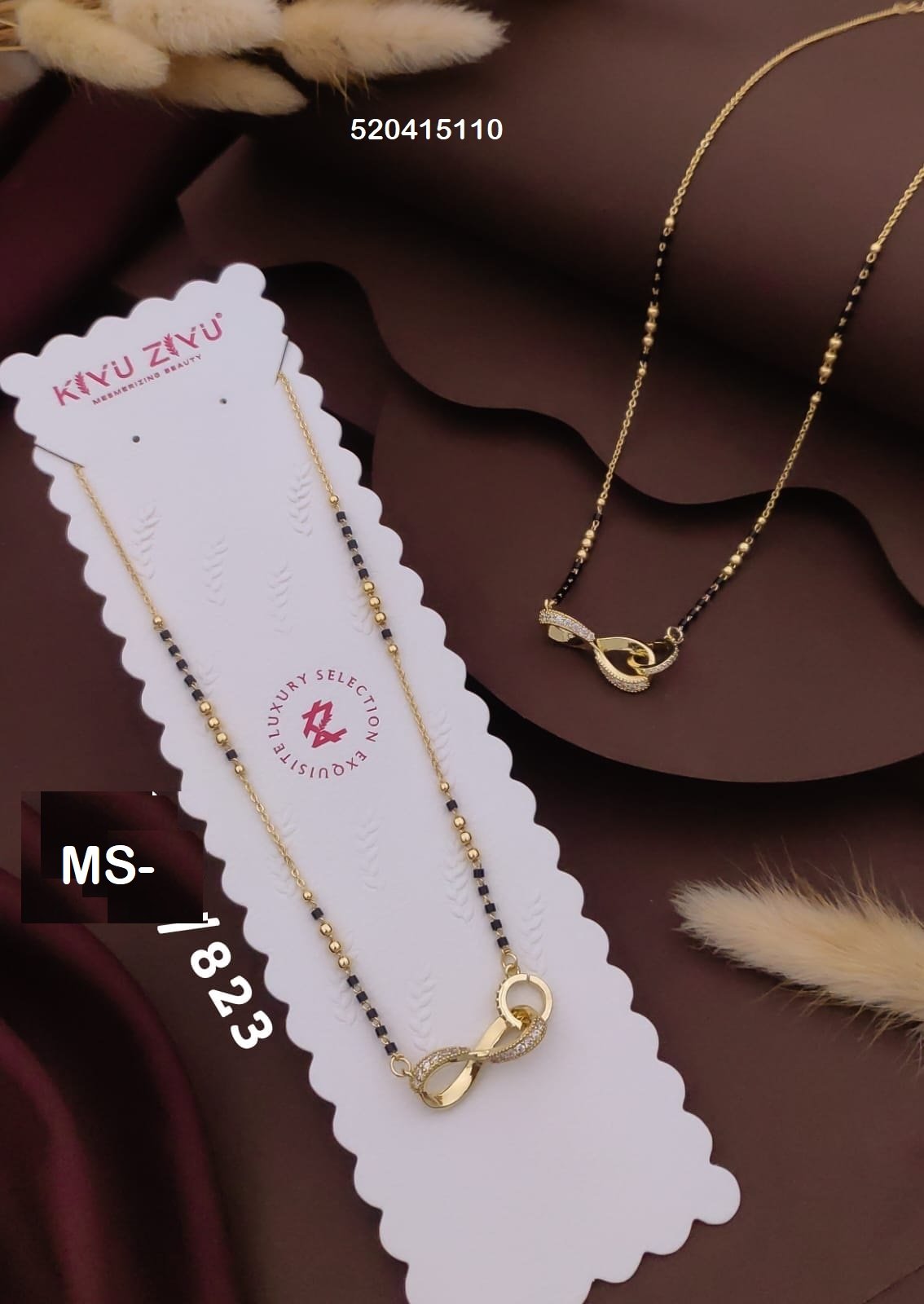 MS-823 Anti Tarnish Imported Mangalsutra - Kiyu ziyu By Anjni Creation