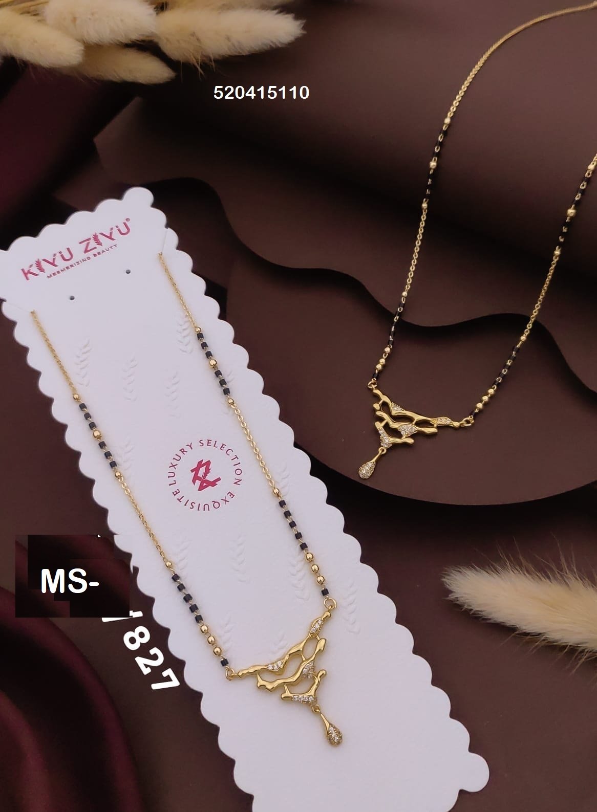 MS-827 Anti Tarnish Imported Mangalsutra - Kiyu ziyu By Anjni Creation
