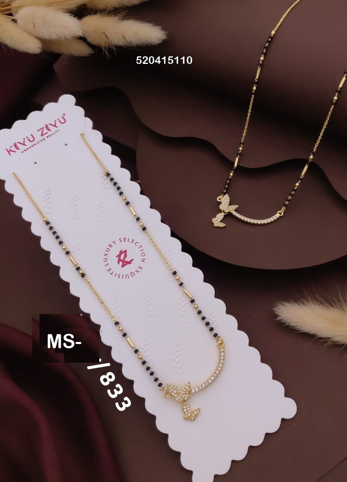 MS-833 Anti Tarnish Imported Mangalsutra - Kiyu ziyu By Anjni Creation