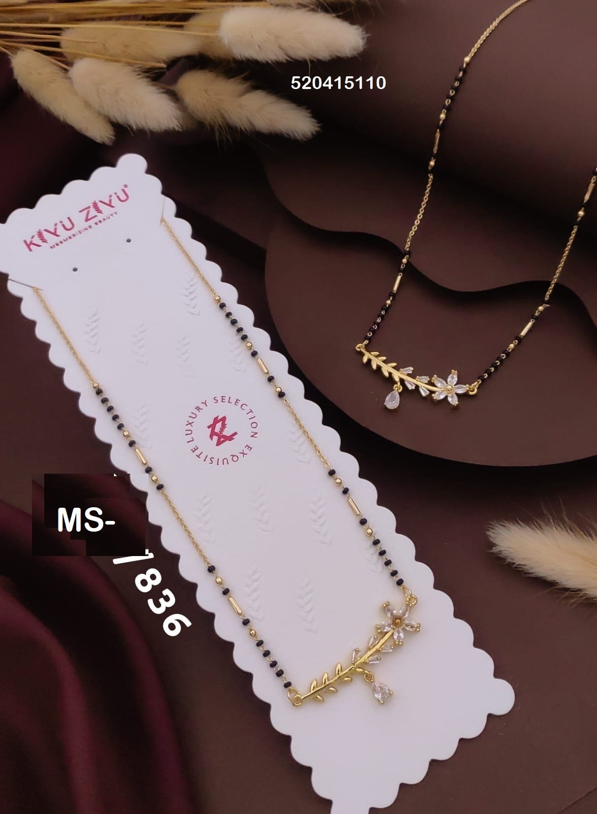 MS-836 Anti Tarnish Imported Mangalsutra - Kiyu ziyu By Anjni Creation