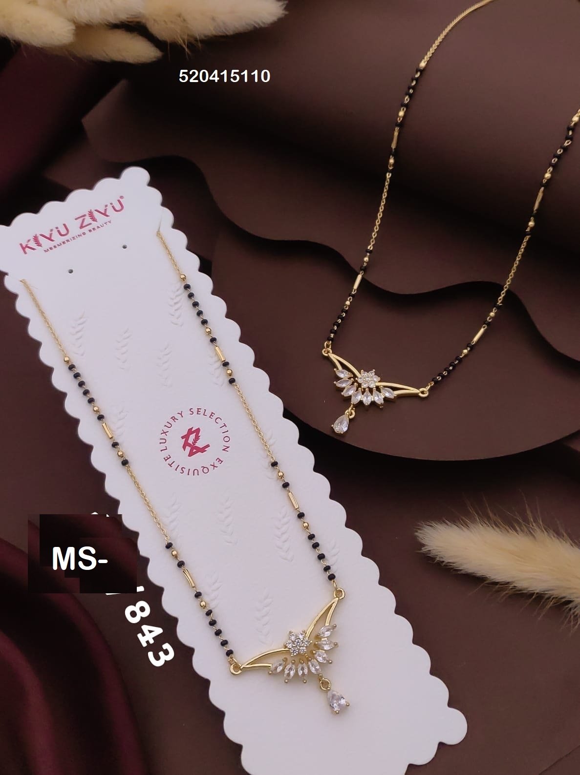 MS-843 Anti Tarnish Imported Mangalsutra - Kiyu ziyu By Anjni Creation