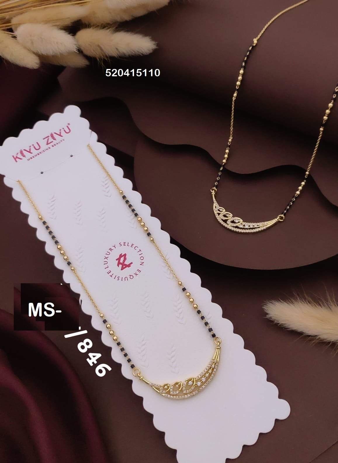 MS-846 Anti Tarnish Imported Mangalsutra - Kiyu ziyu By Anjni Creation