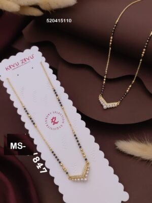 MS-847 Anti Tarnish Imported Mangalsutra - Kiyu ziyu By Anjni Creation