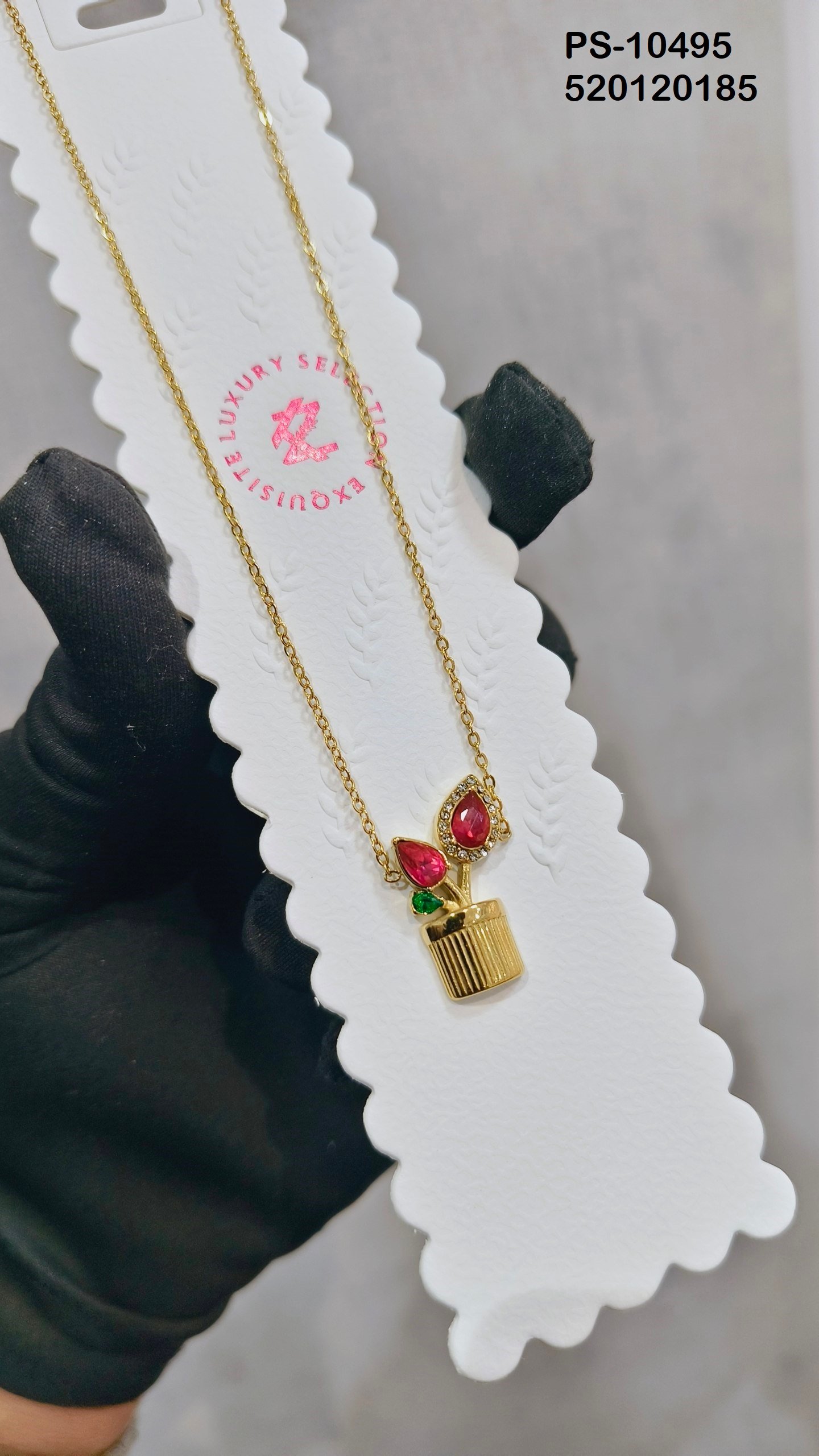 PS-10495 Anti-Tarnish Stainless Steel Necklace
