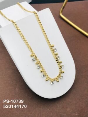 PS-10739 Anti-Tarnish Stainless Steel  Necklace