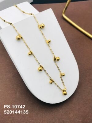 PS-10742 Anti-Tarnish Stainless Steel  Necklace