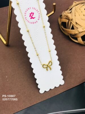 PS-10887 Anti-Tarnish Stainless Steel Necklace - Kiyu ziyu By Anjni Creation