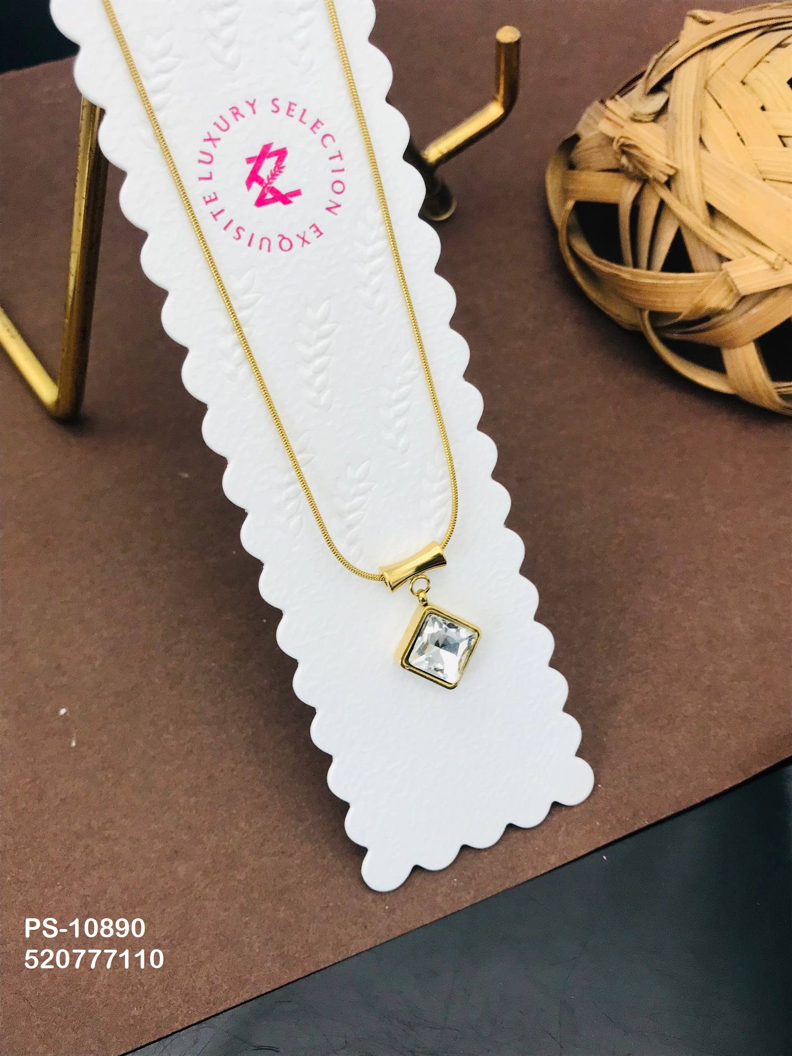 PS-10890 Anti-Tarnish Stainless Steel Necklace - Kiyu ziyu By Anjni Creation