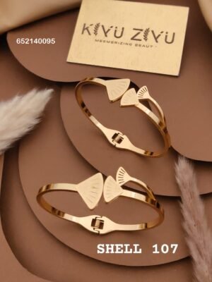 SHELL-107 Anti-Tarnish Stainless Steel Bracelet Under 99 - Kiyu ziyu By Anjni Creation