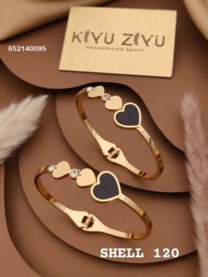 SHELL-120 Anti-Tarnish Stainless Steel Bracelet Under 99 - Kiyu ziyu By Anjni Creation