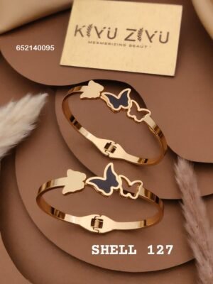 SHELL-127 Anti-Tarnish Stainless Steel Bracelet Under 99 - Kiyu ziyu By Anjni Creation