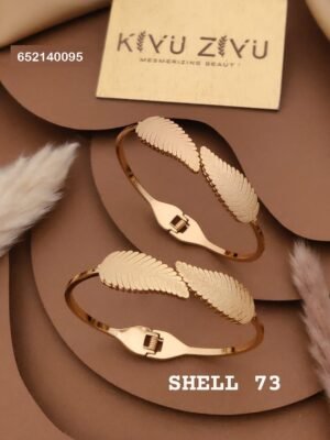 SHELL-73 Anti-Tarnish Stainless Steel Bracelet Under 99 - Kiyu ziyu By Anjni Creation