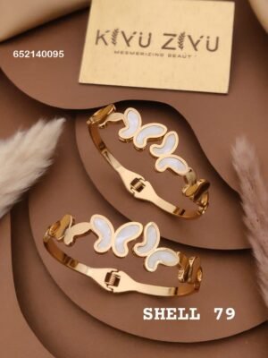 SHELL-79 Anti-Tarnish Stainless Steel Bracelet Under 99 - Kiyu ziyu By Anjni Creation