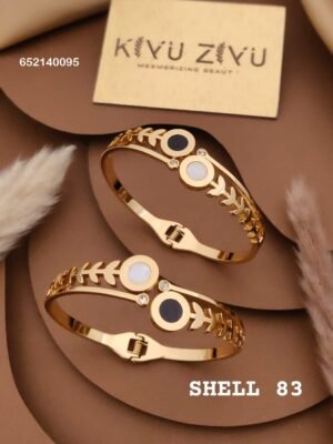 SHELL-83 Anti-Tarnish Stainless Steel Bracelet Under 99 - Kiyu ziyu By Anjni Creation