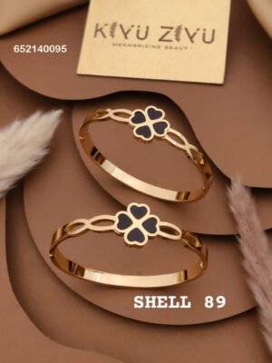 SHELL-89 Anti-Tarnish Stainless Steel Bracelet Under 99 - Kiyu ziyu By Anjni Creation