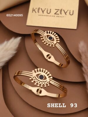 SHELL-93 Anti-Tarnish Stainless Steel Bracelet Under 99 - Kiyu ziyu By Anjni Creation