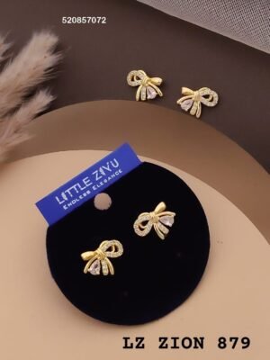 ZION-879 Anti Tarnish Imported Earrings - Kiyu ziyu By Anjni Creation