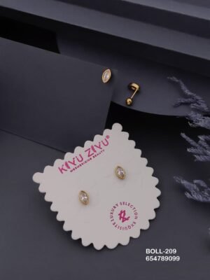 BOLL-209 Anti-Tarnish Stainless Steel Boll Back Studs - Kiyu ziyu By Anjni Creation