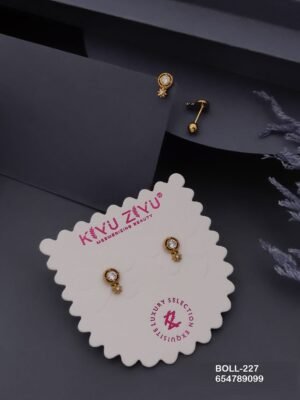 BOLL-227 Anti-Tarnish Stainless Steel Boll Back Studs - Kiyu ziyu By Anjni Creation