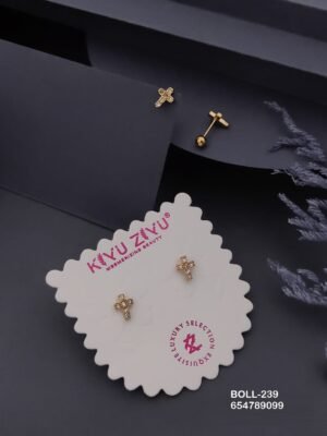 BOLL-239 Anti-Tarnish Stainless Steel Boll Back Studs - Kiyu ziyu By Anjni Creation