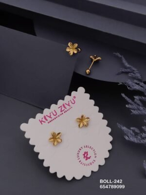 BOLL-242 Anti-Tarnish Stainless Steel Boll Back Studs - Kiyu ziyu By Anjni Creation