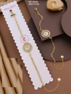 BR-10946 Anti-Tarnish Stainless Steel Chain Bracelets - Kiyu ziyu By Anjni Creation
